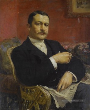 portrait Tableau Peinture - PORTRAIT dE WALTER SIDNEY BAKER Frederick Arthur Bridgman